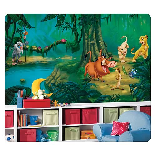 Lion King Chair Rail Giant Prepasted Wall Mural